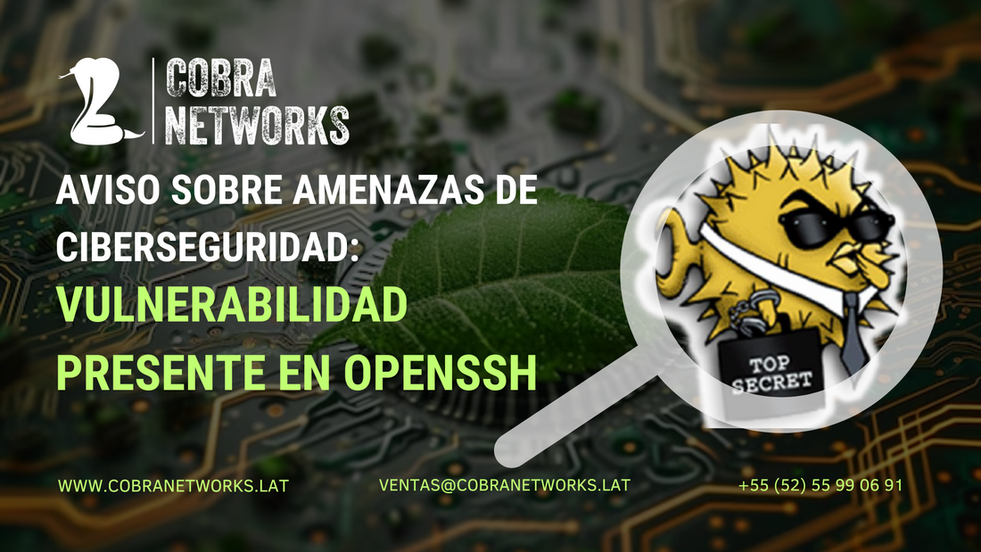Aviso sobre amenazas de ciberseguridad: