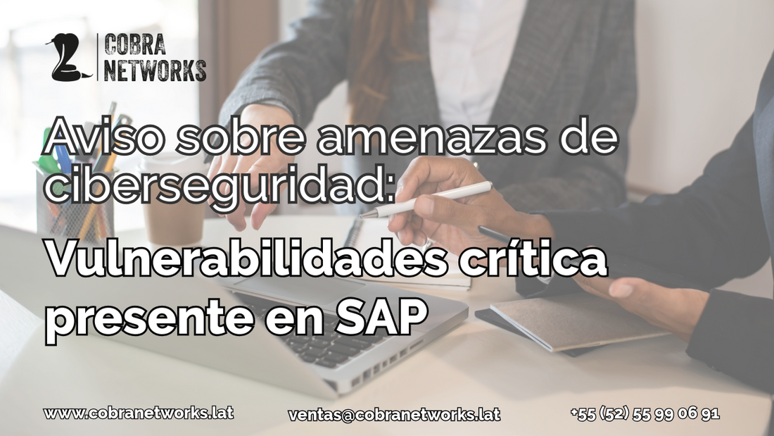 Aviso sobre amenazas de ciberseguridad: SAP