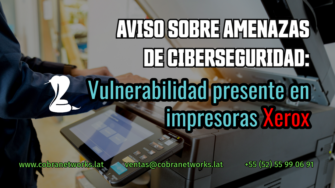 Aviso sobre amenazas de ciberseguridad: