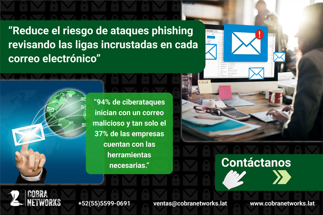 Reduce el riesgo de ataques phishing.