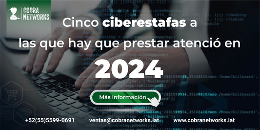 Cinco ciberestafas a las que hay que prestar atención en 2024.