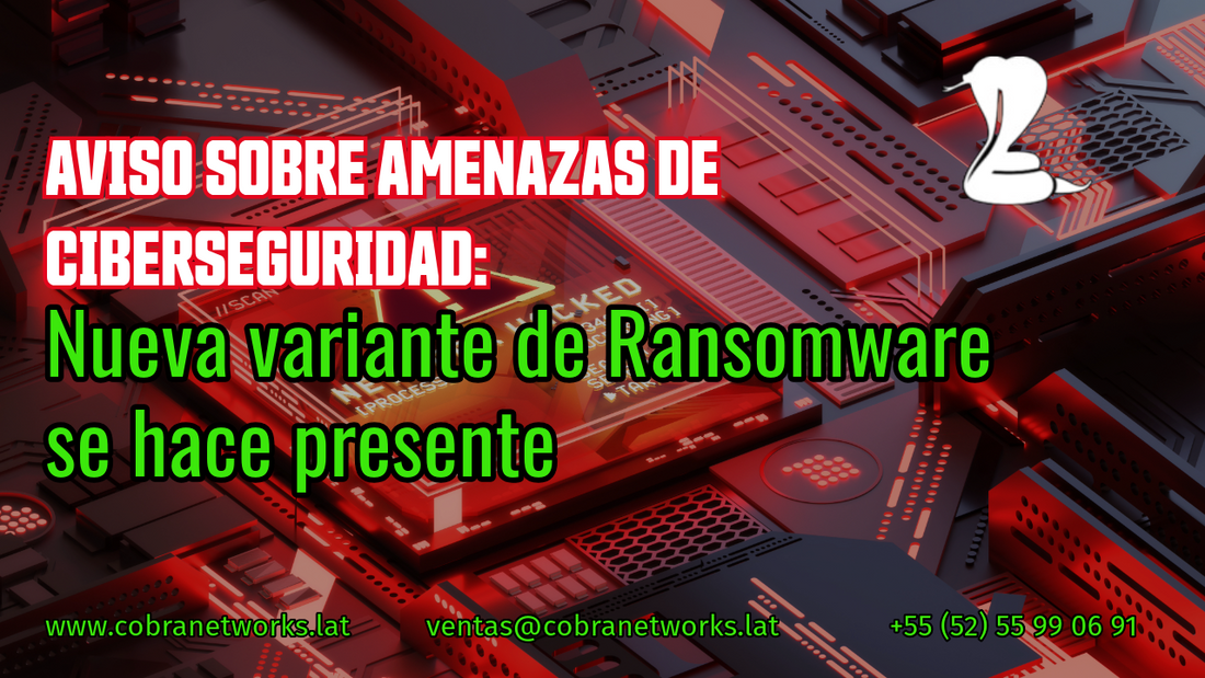 Aviso sobre amenazas de ciberseguridad: