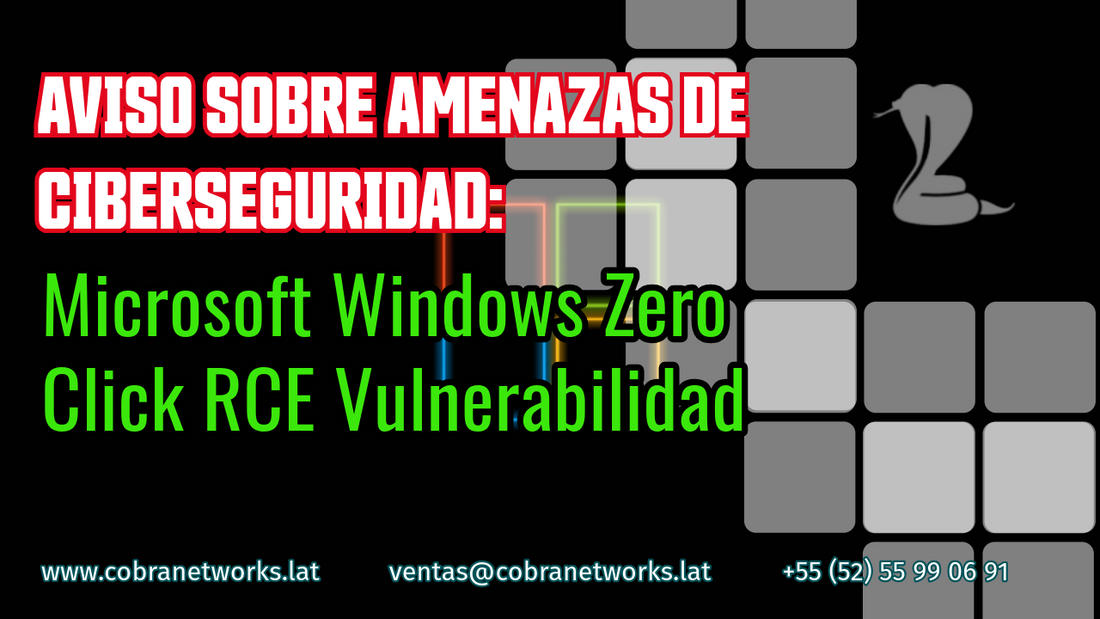 Aviso sobre amenazas de ciberseguridad: