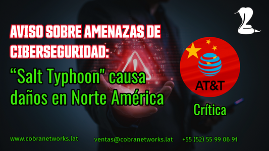 Aviso sobre amenazas de ciberseguridad: