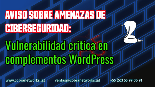 Aviso sobre amenazas de ciberseguridad: