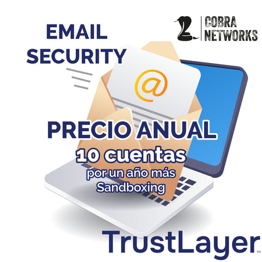 Servicio Email Security Censornet para 10 cuentas de correo durante 12 meses - Incluye Sandboxing