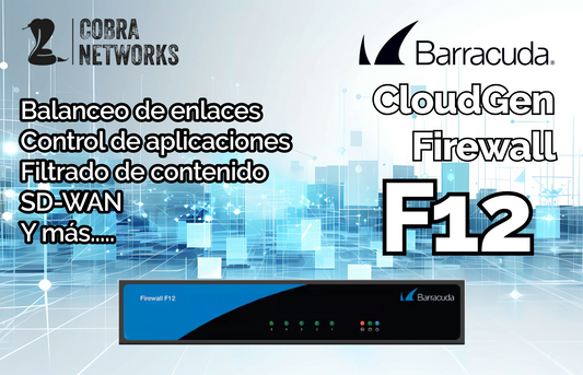 Barracuda CloudGen Firewall F12 con 1 Year EU+IR