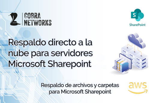Respaldo directo a la nube para Servidores Microsoft Sharepoint suscripción anual.
