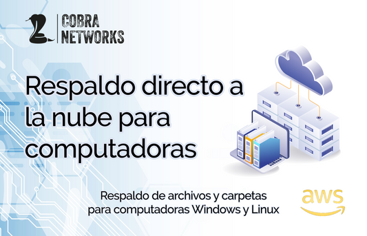 Respaldo directo a nube para computadoras windows o Linux suscripción anual.