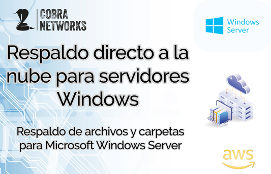 Respaldo directo a la nube para Windows Server suscripción anual.